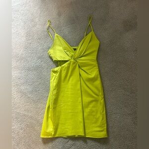 Zara Lime Green Mini Dress